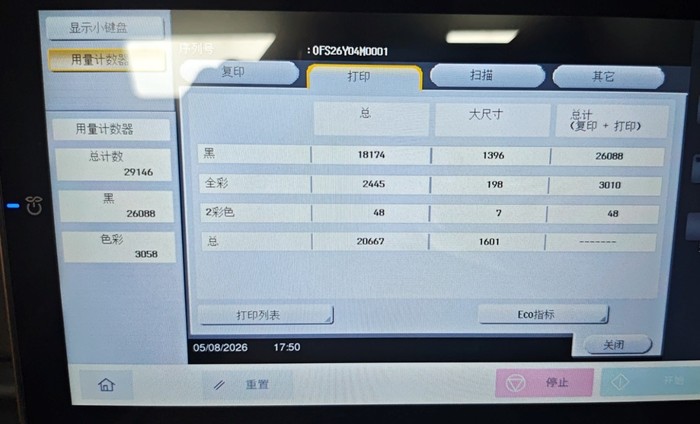 柯尼卡没能达C360i计数器-广州打印机出租-广州复印机租赁-广州欧菲斯办公服务-2.jpg
